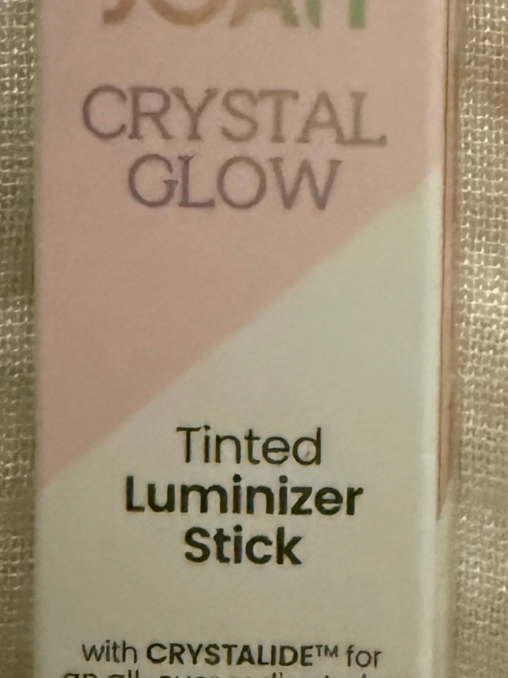 tle  JOAH Crystal Glow Tinted Luminizer Stick Nude Beige 0.4 oz New Sealed